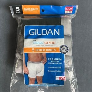 3-Pk GILDAN Cotton Boxer Briefs w/ Cool Spire